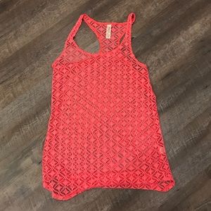 Nwot coral bathing suit cover up size large